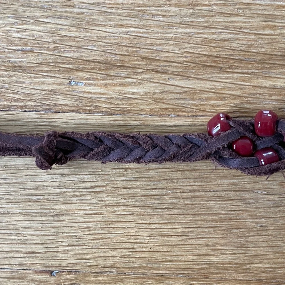 Festival J. Crew Belt-Vintage Beaded and Braided Brown & Red; Hippie Boho Vibes